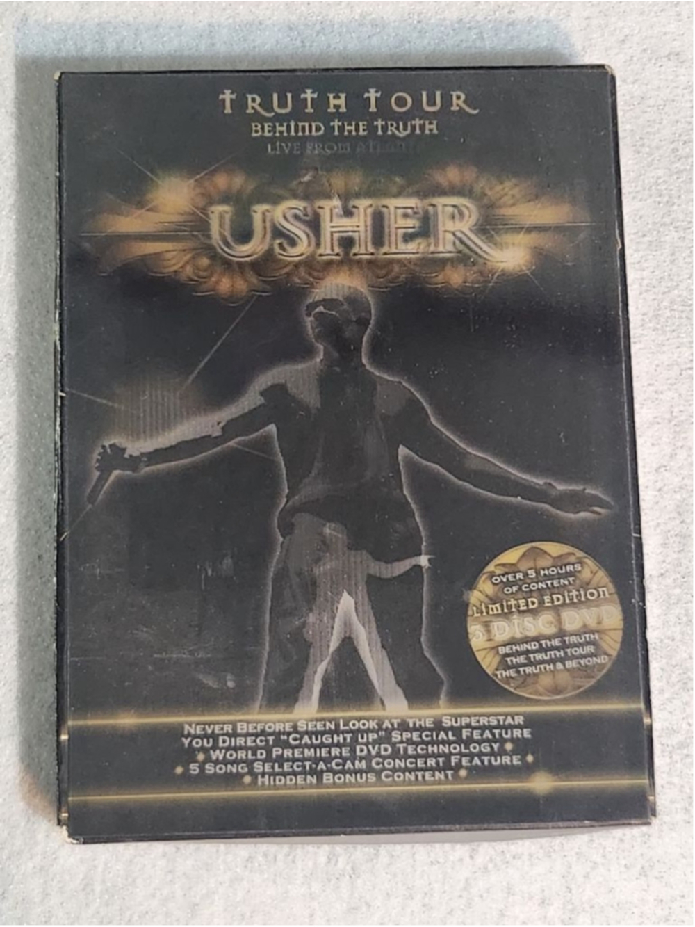 Usher Truth Tour Live From Atlanta DVD One Size Black Gold